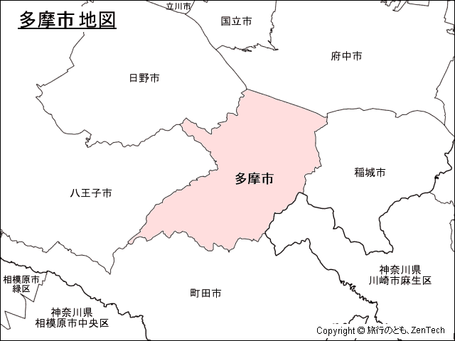 多摩市地図