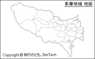 多摩地域 地図