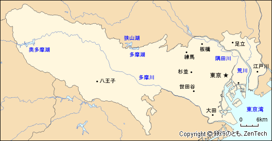 東京都地図 旅行のとも Zentech