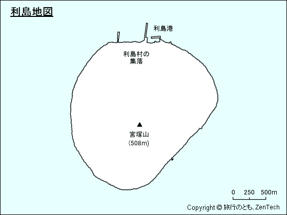 利島地図