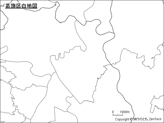 葛飾区白地図