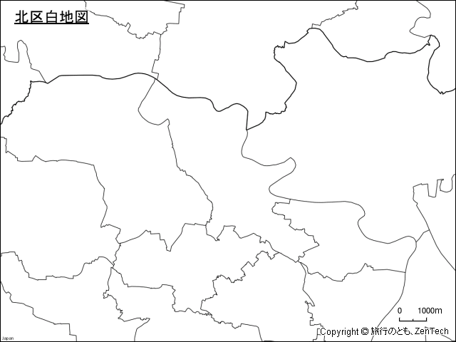 北区白地図