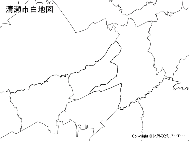 清瀬市白地図