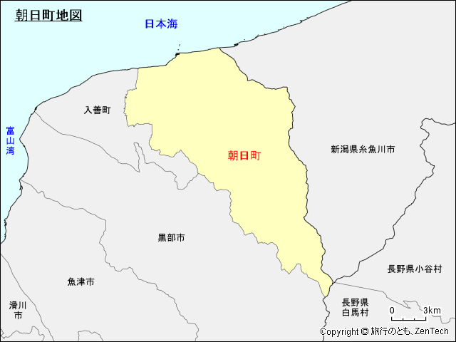 朝日町地図