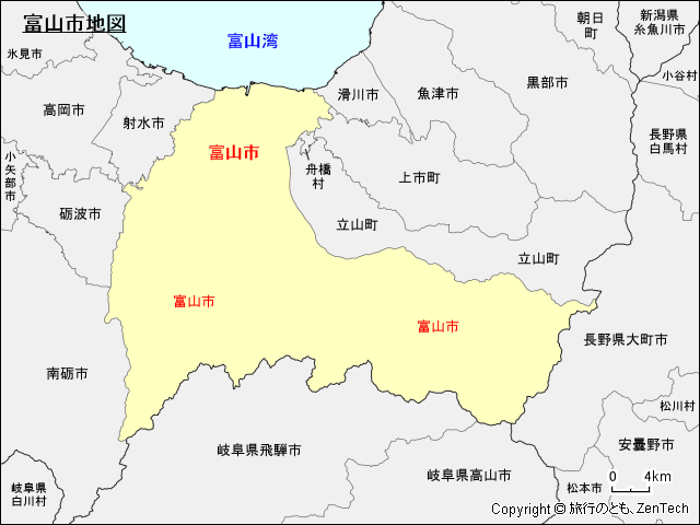 富山市地図