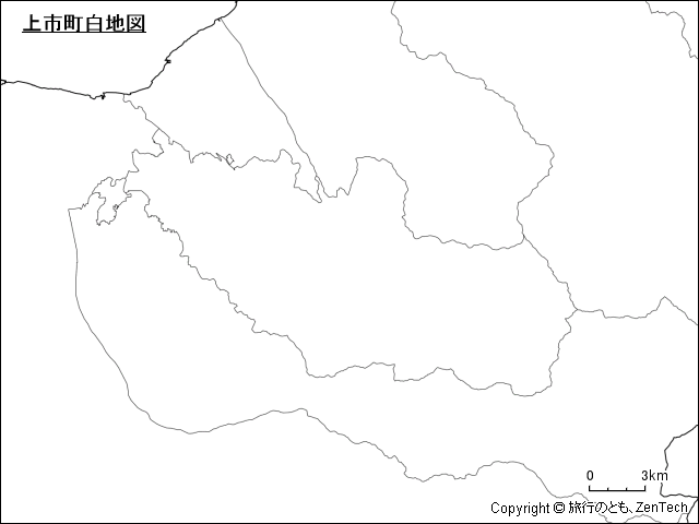 上市町白地図