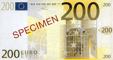 200 ユーロ Face
