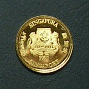 シンガポール 10ドル 金貨 裏面