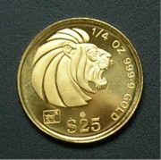 シンガポール 25ドル 金貨 表面