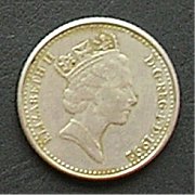 イギリス １０ペンス 硬貨 裏面