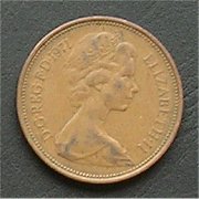 イギリス ２ペンス 硬貨 裏面