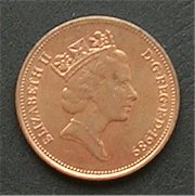 イギリス ２ペンス 硬貨 裏面