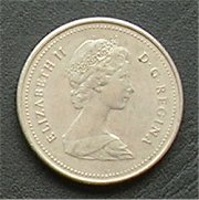 カナダ ５セント 硬貨 裏面