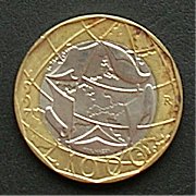 イタリア １０００リラコイン・硬貨 表面