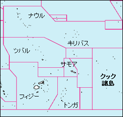 クック諸島白地図