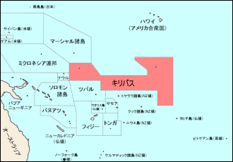 キリバス白地図