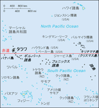 キリバス地図