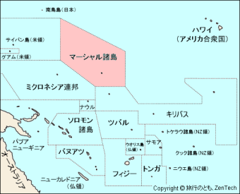 マーシャル諸島白地図