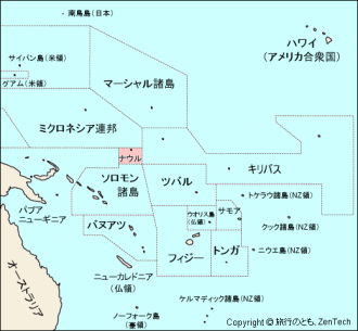 ナウル白地図