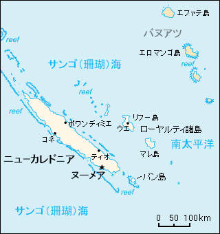 ニューカレドニア地図