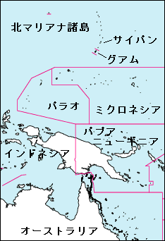 グアム白地図