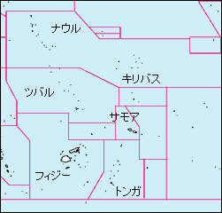 サモア白地図