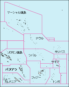 バヌアツ白地図