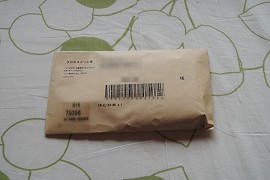 封筒で郵送