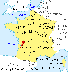 ボルドー地図
