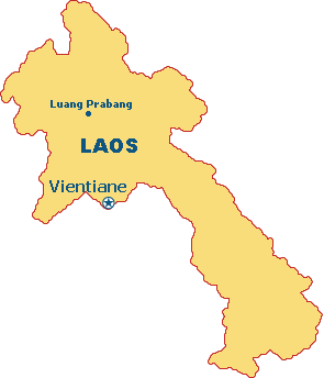 ラオス地図