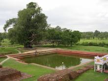 ルンビニ遺跡公園の沐浴池