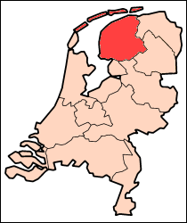 オランダ フリースラント州地図