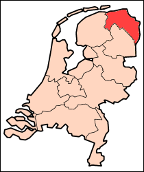 オランダ フローニンゲン州地図