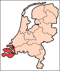 オランダ ゼーラント州地図