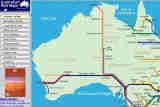 オーストラリア鉄道路線図