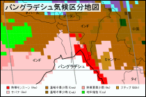 バングラデシュ気候区分地図