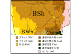ボツワナ気候区分地図