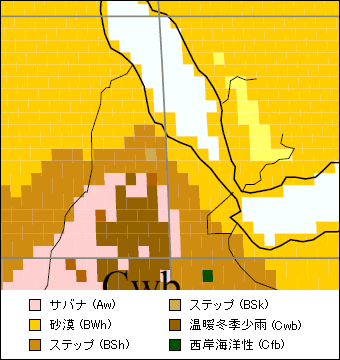 エリトリア気候区分地図