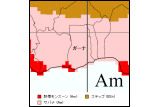 ガーナ気候区分地図