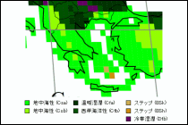 ギリシャ気候区分地図