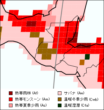 グアテマラ気候区分地図