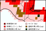 グアテマラ気候区分地図