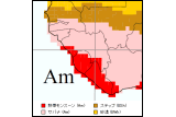 ギニア気候区分地図