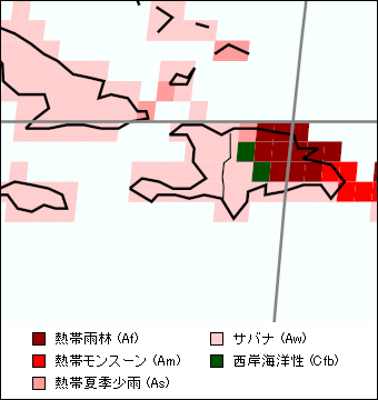 ハイチ気候区分地図 ハイチ気候区分地図