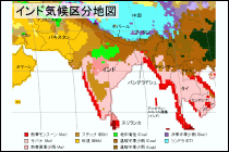 インド気候地図