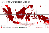 インドネシア気候区分地図