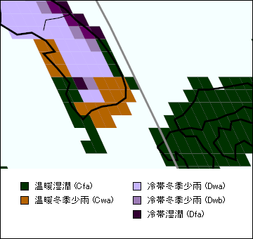 済州島 気候地図