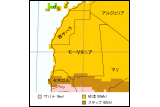 モーリタニア気候区分地図