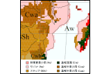 モザンビーク気候区分地図