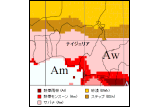 ナイジェリア気候区分地図